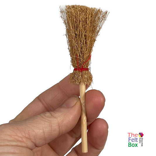 Broom Small Toy Miniature Accessory 10 cm