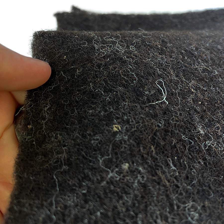 Prefelt Wool Felt Picture Backing Fabric Zwartbles Natural Brown