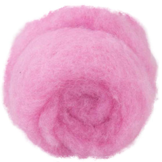 Carded Felt Wool Needle Felting Carded Batt Pink Lilac Maori DHG Cyclamen