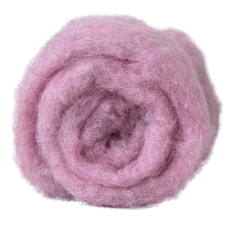 Carded Needle Felting Carded Batt Lilac Purple Maori DHG Dust