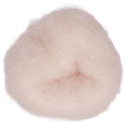 Etoile – soft starry grey-beige shade of Maori carded wool. 100g felting fibre for needle felting, wet felting, and craft projects. Use as base wool, core fibre, or a smooth finishing layer.
