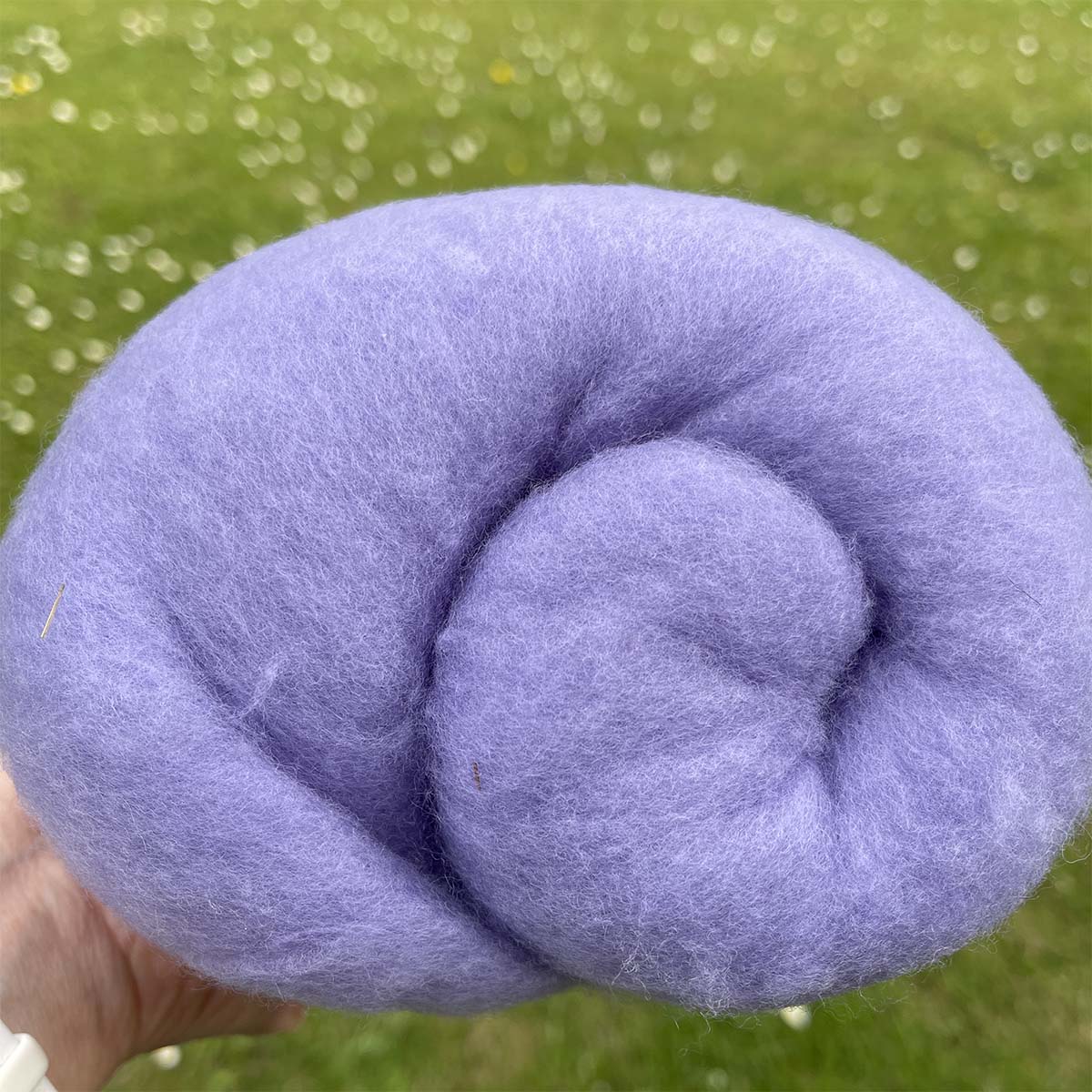 Carded Fine Merino Felting Wool Lilac 100g