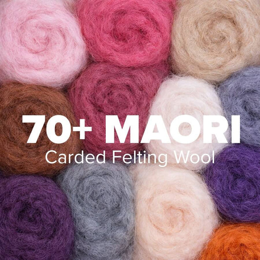 rolls of carded maori dhg wool by thefeltbox