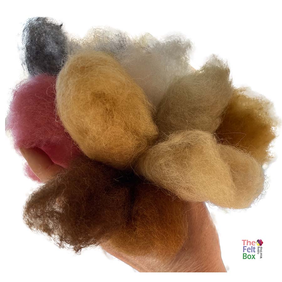 Felting Wool Set Yorkshire Terrier Dog Wool Set (no instruction) NEW 50g