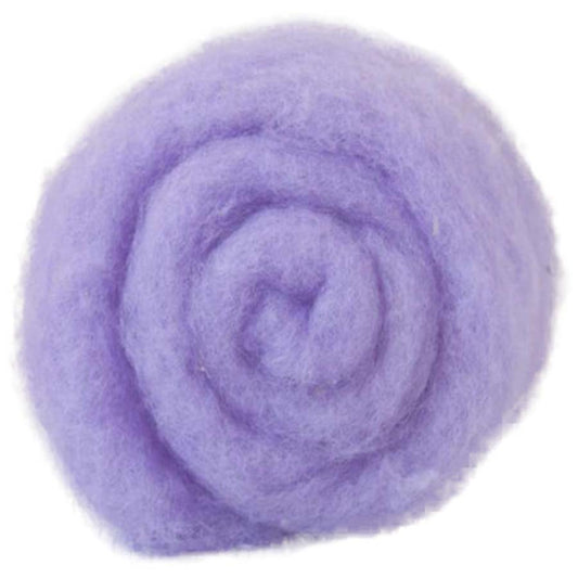 Carded Felt Wool Needle Felting Carded Batt Lilac Maori DHG Lavender