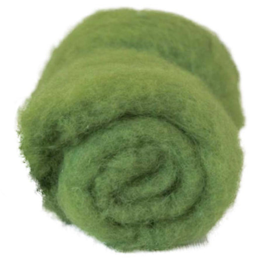 Carded Felt Wool Needle Felting Carded Batt Maori DHG Leaf