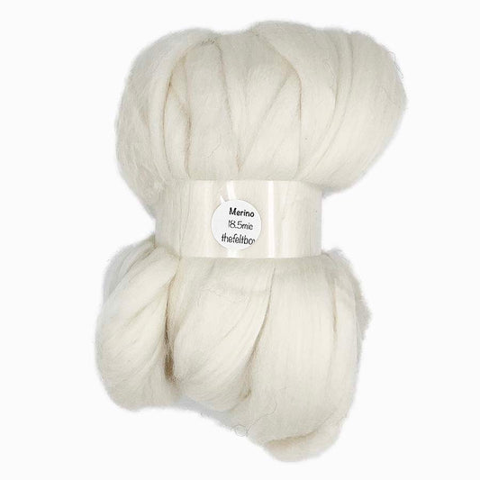 18.5mic cream merino wool top for needle felting – The Felt Box