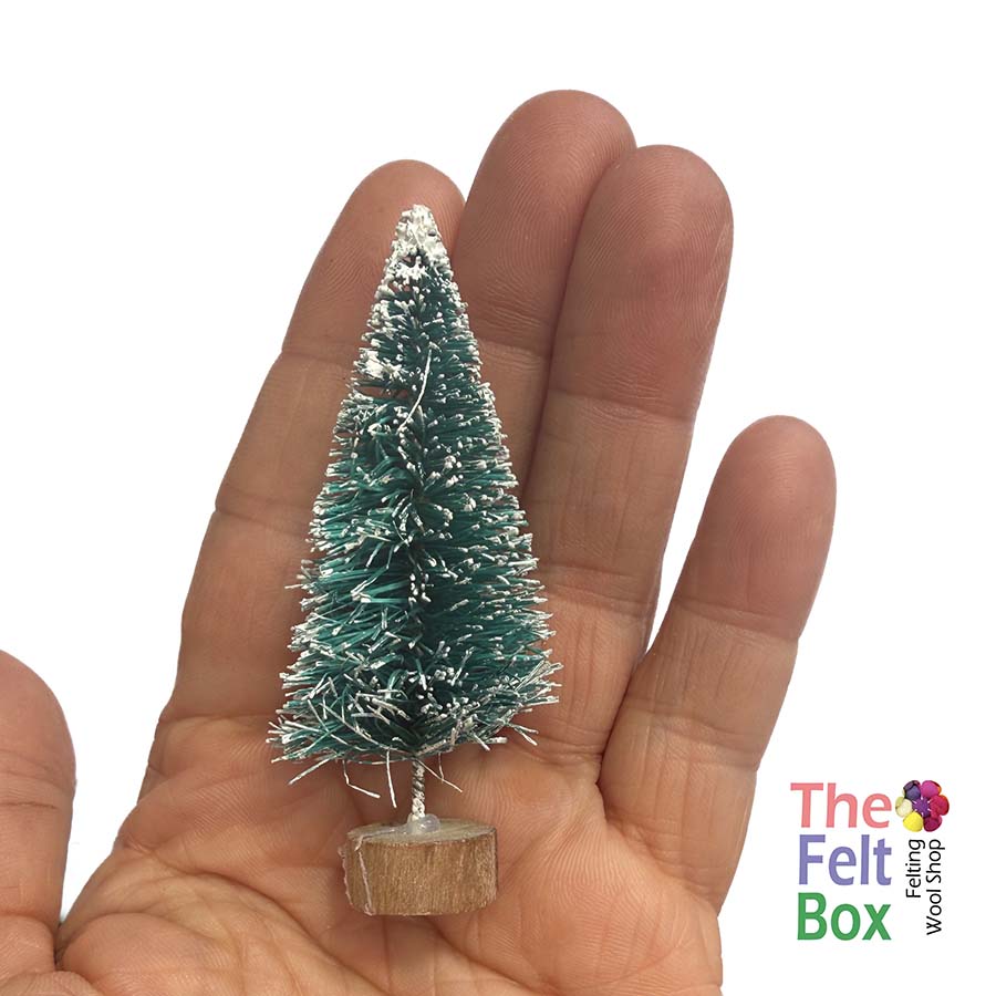 Mini Blue-Green Bottle Brush Christmas Tree – 3 Sizes