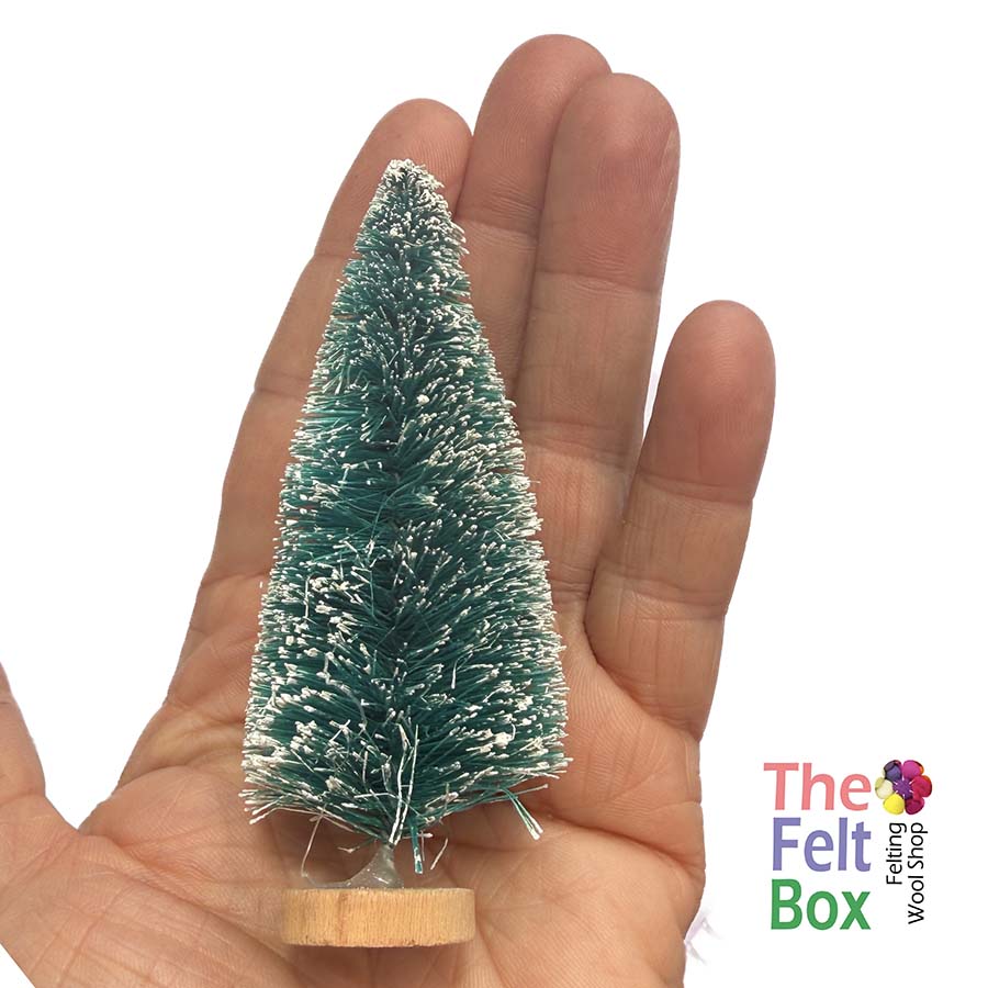 Mini Blue-Green Bottle Brush Christmas Tree – 3 Sizes