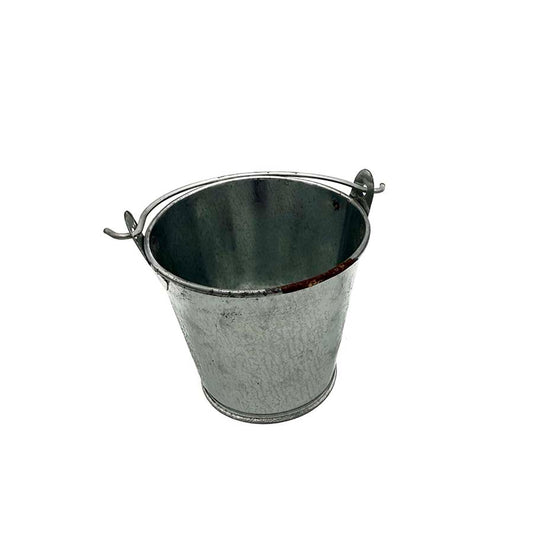 SECONDS Mini Galvanised Bucket 55mm – Slight Rust or Dents | Needle Felting Prop | The Felt Box