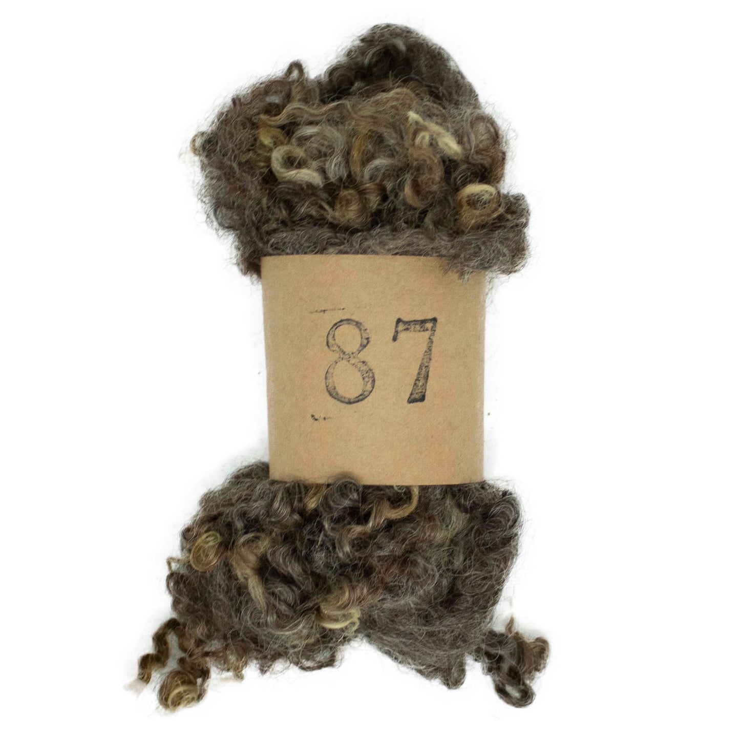 Natural Brown Wensleydale (87) Wool Locks Mixed Shades |28g Fleece