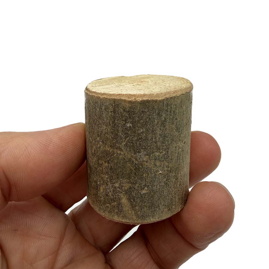 Natural wooden log 25–35 mm diameter for needle felting and miniature craft scenes
