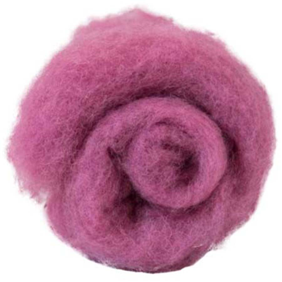 Carded Felt Wool Needle Felting Carded Batt Maori DHG Orchid