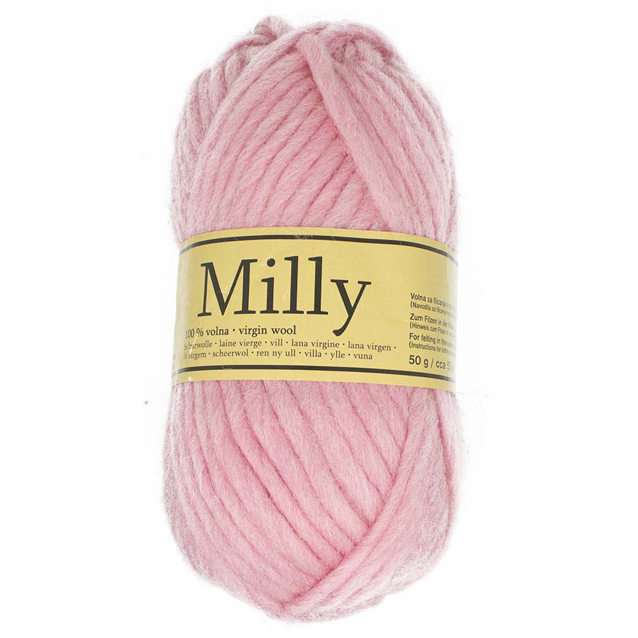 pink chunky yarn for knitting. knit and felt