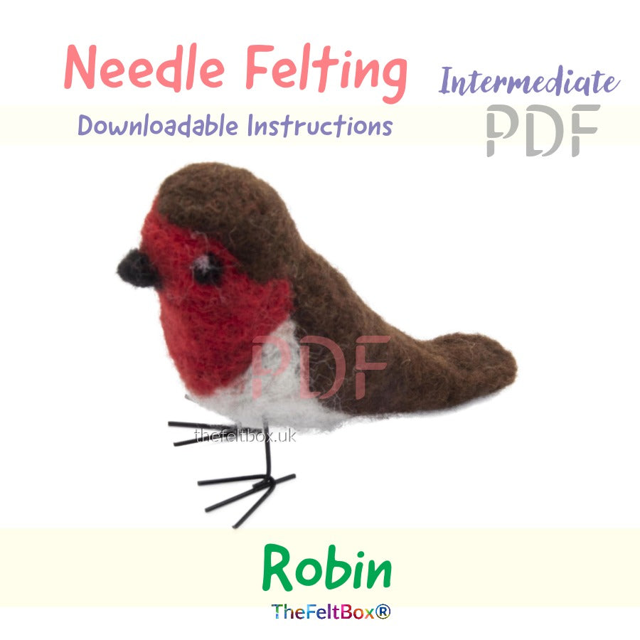 Robin PDF Tutorial – Needle Felting Instructions