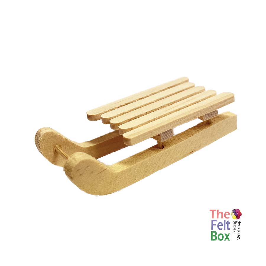 Sledge Wooden Toy Accessory Miniature 65mm