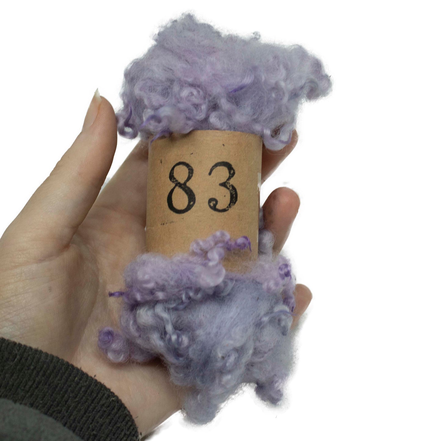 Bluefaced Leicester Wool Locks (83) Fleece Lilac, Purple, Violet | 14g