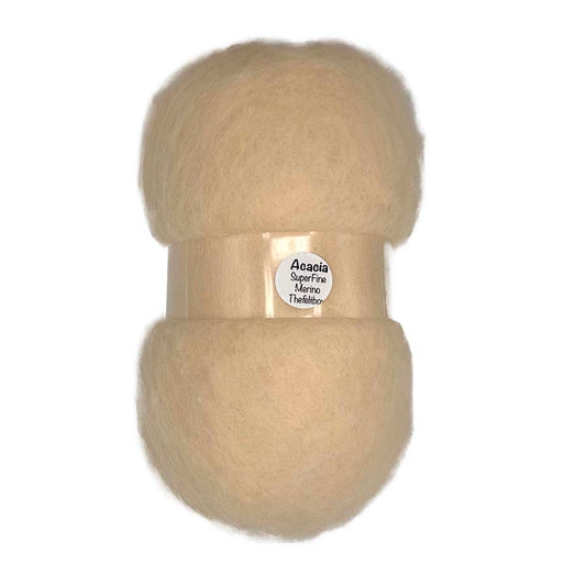 Skin Tone Peach Merino Wool for Needle Felting – Extra Fine 19 Micron | DHG Acacia | Last Chance