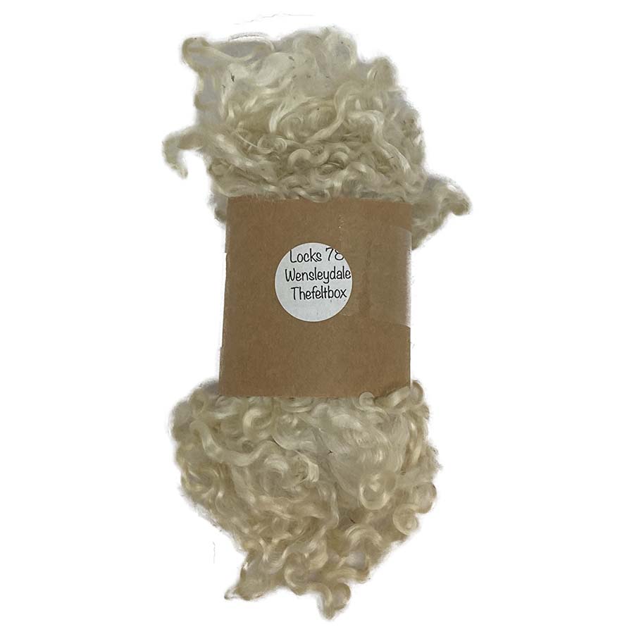 Wool Locks Fleece (78) Wensleydale Off-white, Cream 28g