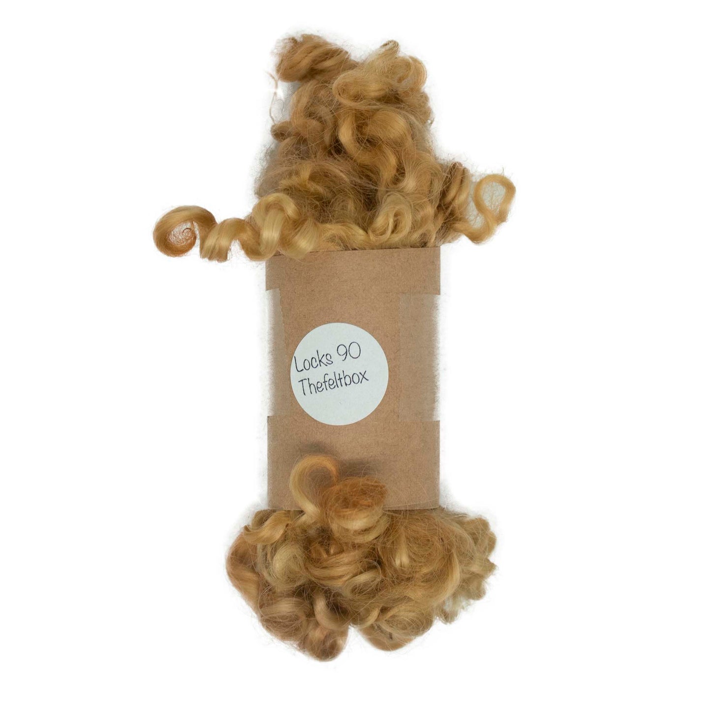 Natural ginger Wensleydale (90) Wool Locks Mixed Shades |14g Fleece