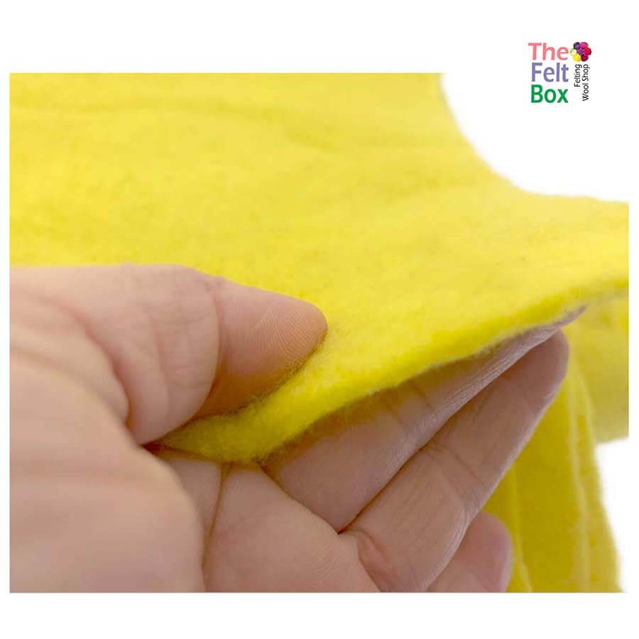 Prefelt Wool Felt Picture Backing Fabric Merino Yellow