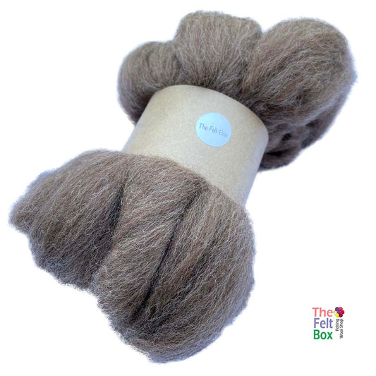 Wool Top Shetland Moorit Felting Spinning Fibre 100g