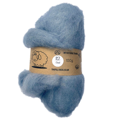 carded nz wool in colour 112