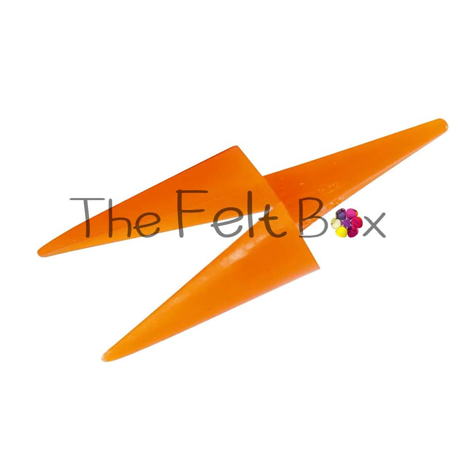 Birds Beak, Orange Plastic For Needle Felted Birds