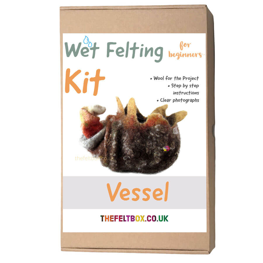 Wet Felting Kit.  Advanced. Vessel