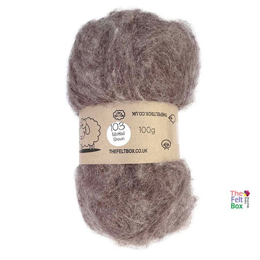 carded-nz-wool-mottled-brown-thefeltbox