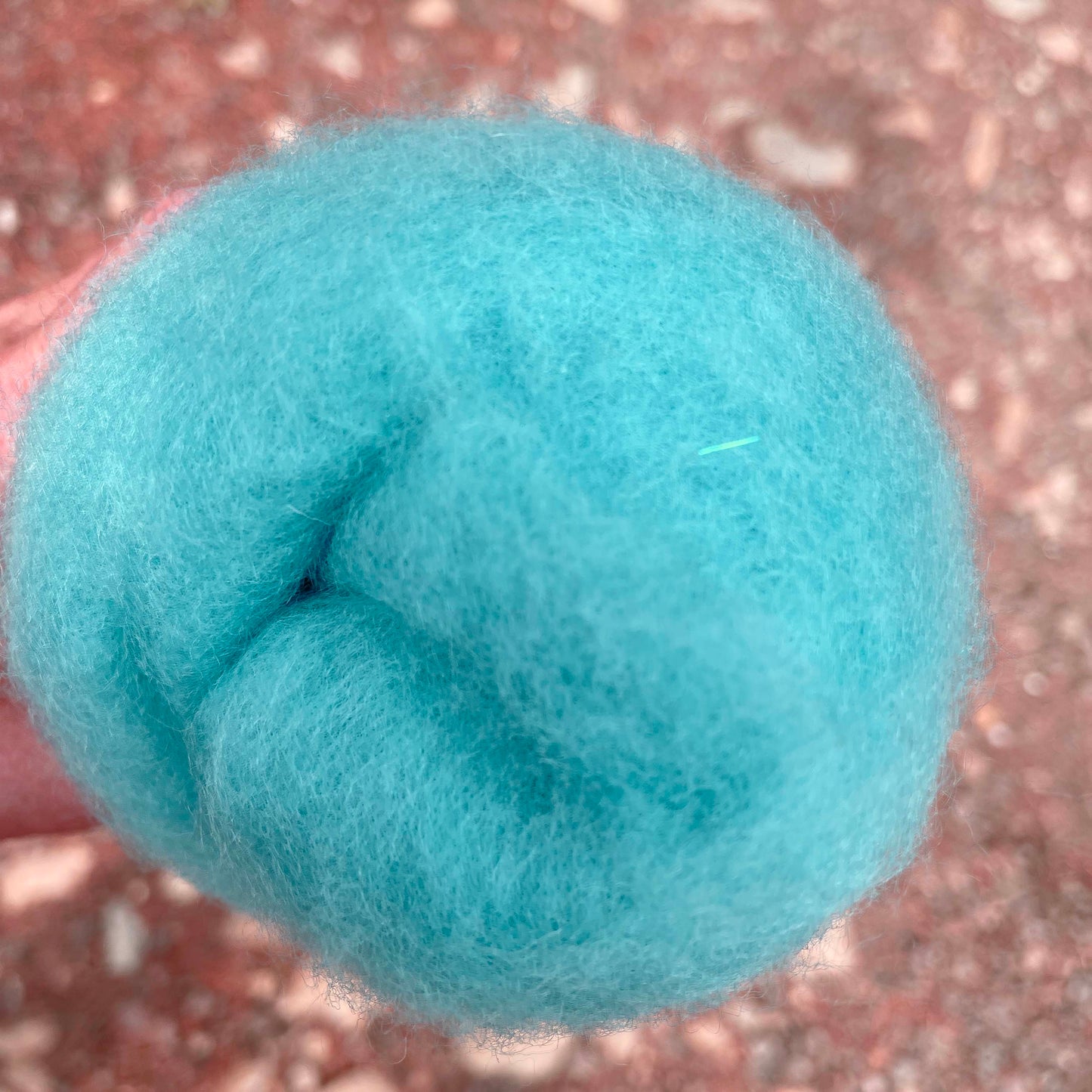 Carded Wool For Felting, Needle Felting Batting, Sky Blue  ( 99 )