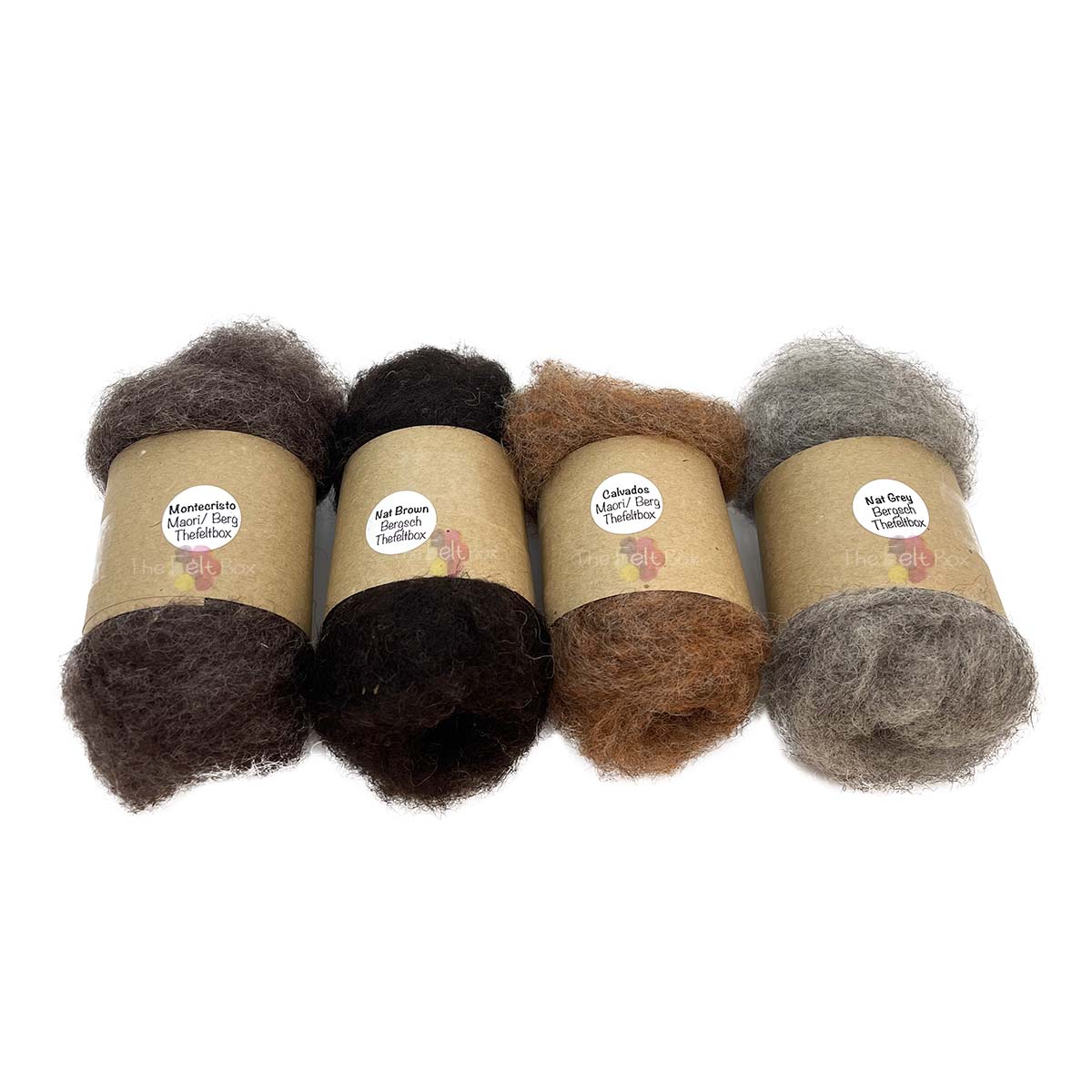 Bergschaf Wool Batting - Natural Brown