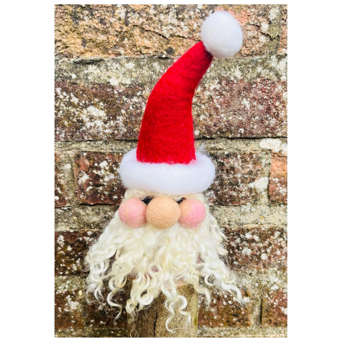 Needle Felting Santa Kit Beginners - Jolly Santa by Sarah Brown