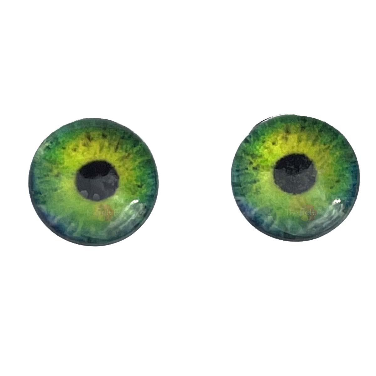 Eyes for Needle Felted Animals Acrylic Green 9 mm