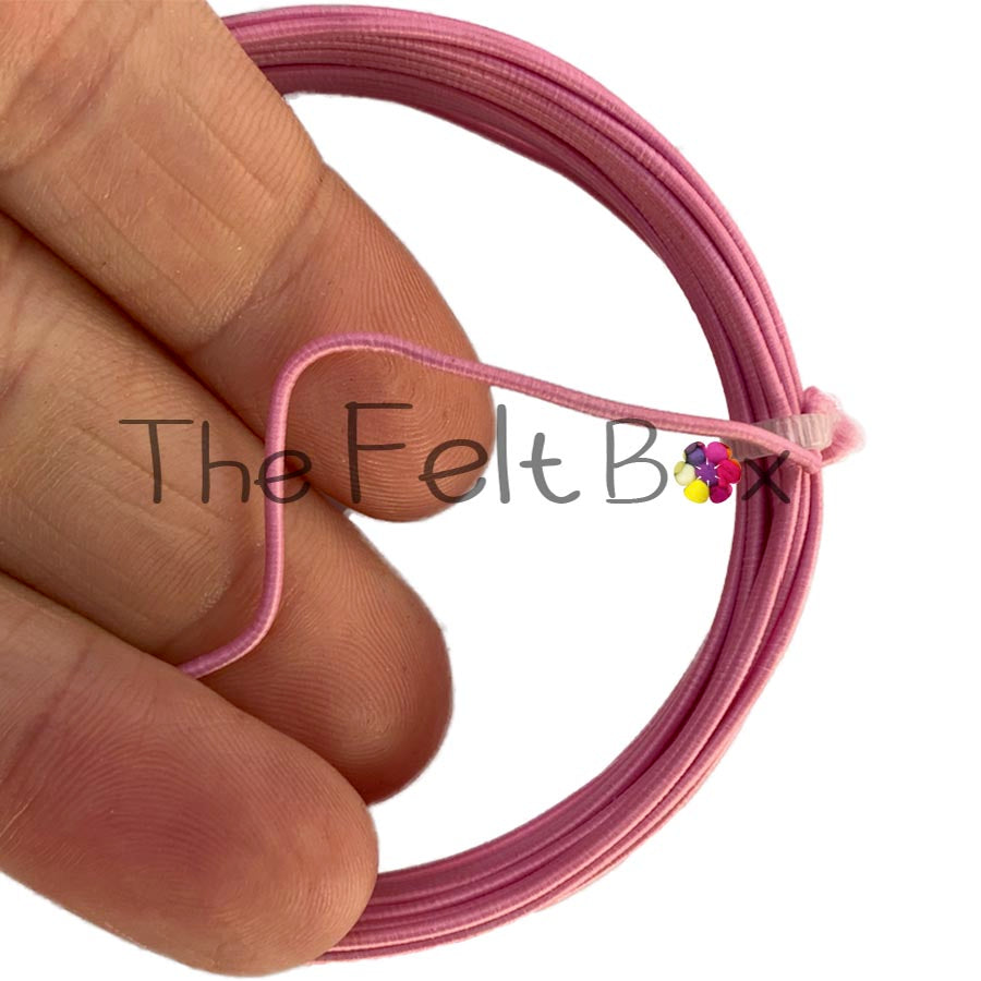 Armature Wire Needle Felting Textile Covered Aluminium Craft Wire Pink 0.9 mm 4m