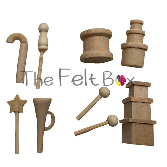 Set of Tiny Wooden toys