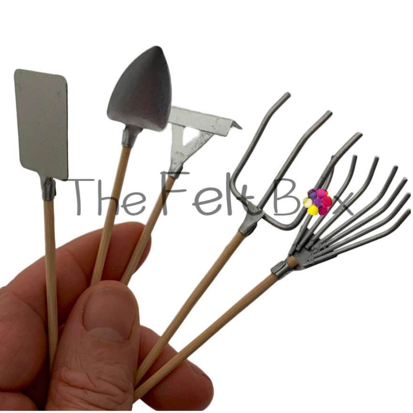 Garden Tools Spade Rake Fork Miniature Toys
