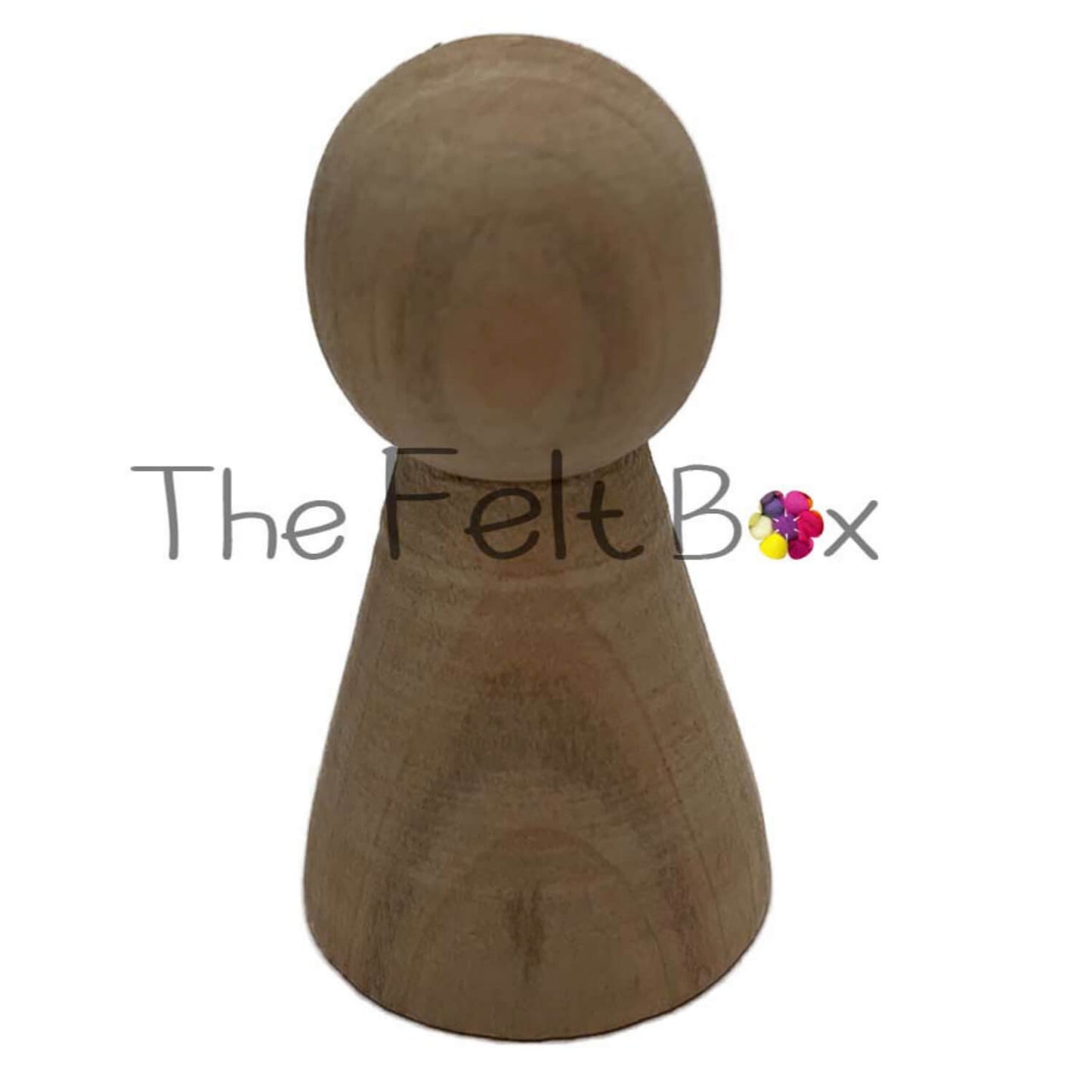 Wooden Figure / Peg Person Figure / Solid Wood Cone Body W 22 mm H40mm
