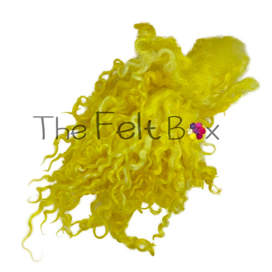 Wool Locks Separated, Fleece Wensleydale Yellow 14 g
